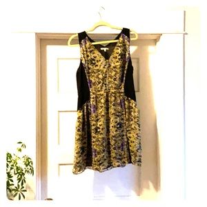 Broadway and Broome pansy silk dress